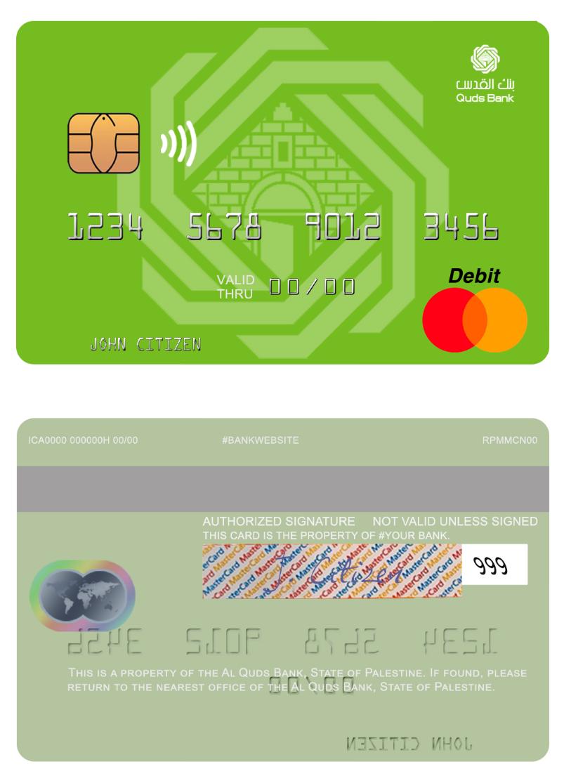 Palestine Al Quds Bank mastercard